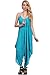 Solid Color Ladies Spaghetti Strap Loose Fit Harem Jumper Multi Color Available