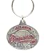 Pewter MLB Team Design Key Ring - Atlanta Braves