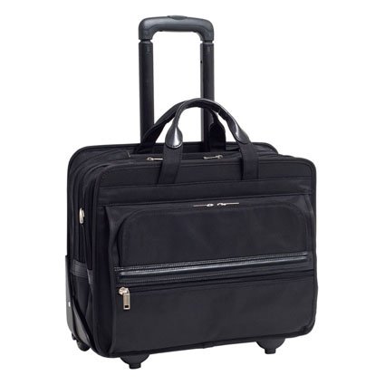 McKleinUSA FRANKLIN 56445 Black Nylon 17 Detachable-Wheeled Laptop Case US PATENT # 6,595,334 McKleinUSA FRANKLIN 56445 Black Nylon 17 Detachable-Wheeled Laptop Case US PATENT # 6,595,334