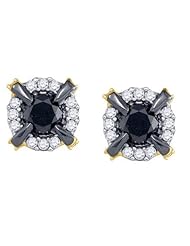 10KT Yellow Gold 0.96 CTW-Diamond Fashion Earring