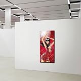 Disco Queen Leinwanddruck von GALVII - Edler Kunstdruck auf echter Leinwand, fertig aufgespannt auf hochwertigen Holzkeilrahmen - 50x100cm - Das Original von Galerie VII