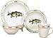River's Edge 16 Piece Package. Camouflage Deer Dinner Set