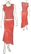 Skirt and Top Set Georgette Embroidery Womens Casual Sundresses Size S