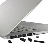 Skque Port Dust Plug Cover for Apple MacBook Pro 15 Retina,MacBook Air 11,13,(Mid-2012) (Mid-2011) (Late-2010),Black