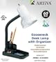 Artiva 31052WH WHT Whiet Desk Lamp with Organizer - Case of 6