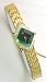Lassale Watches- Seiko's Top of the Line Sapphire Crystal 23K Gold Finish Diamonds and a Safety Chain Women's Watch