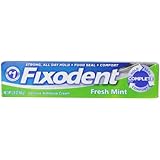 Fixodent Complete Fresh Mint Denture Adhesive Cream 2.4 Oz