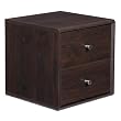 itso 1x1 Cube with 2 Drawers - Espresso