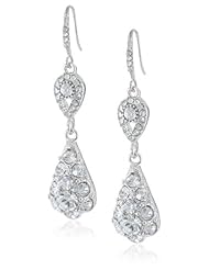Nina Coco Crystal Clusters Drop Earrings