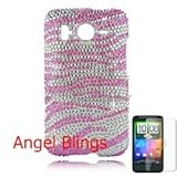 HTC Inspire 4g Full Diamond Case (Zebra - Pink) + Screen Guard