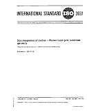 ISO 3637:1977, Size designation of clothes -- Womens and girls' outerwear garments'