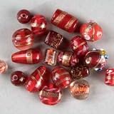 Eigenschaften Make Me / Handgemachte Glasperlen / Fancy Mix 0,5-2CM, 30 Gr. Rot