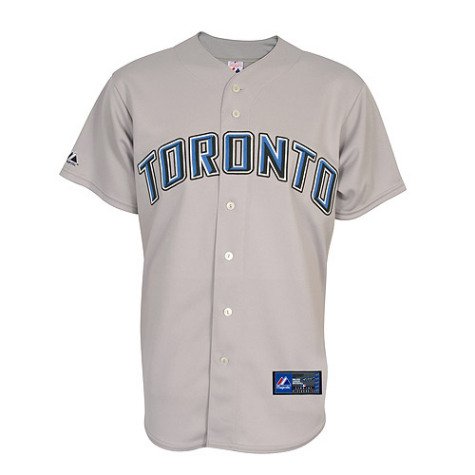 Toronto Blue Jays Replica Road Jersey - Grey Large