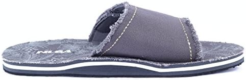 Men's Street Snap Casual Slippers Canvas Upper and Insloe 9 M US