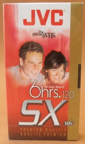 JVC T-120 SX Premium Quality 6-hour EP VHS Video Cassette Tape
