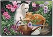 Buggy and Juliette Tabby and White Cat Doormat Mat Rug