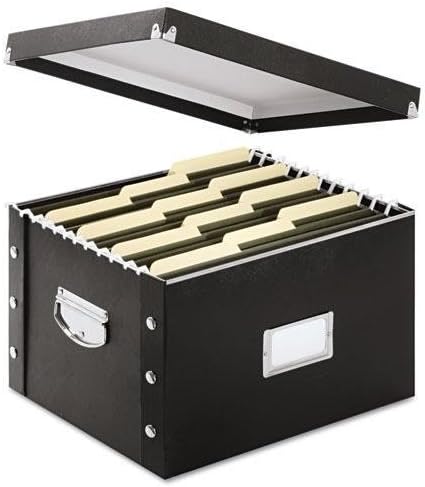 Ideastream SNS01536 Snap N Store Storage Box, Letter/Legal, 16 1/4 x 9 3/4 x 13 1/4, Black