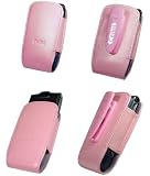 AUTHENTIC CELLET PINK ELITE LEATHER COWHIDE CASE POUCH (with belt clip) for MOTOROLA RAZR V3, V3C, V3I, V3T, V3E, V3R, V3M - RETAIL PACKAGING