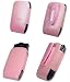 AUTHENTIC CELLET PINK ELITE LEATHER COWHIDE CASE POUCH (with belt clip) for MOTOROLA RAZR V3, V3C, V3I, V3T, V3E, V3R, V3M - RETAIL PACKAGING