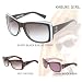 Tres Noir Kabuki Girl Red Tort Smoke Sunglasses