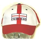 England Baseball Cap Red White with adjustable strap
