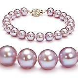 PearlsOnly Lavender 8-9mm AAA Freshwater Pearl Bracelet