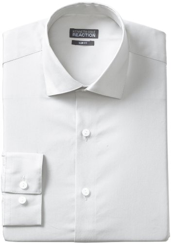 Kenneth Cole Reaction Men's Slim-Fit Chambray Dress Shirt