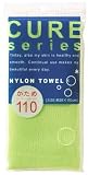 Cure Series Japanese Exfoliating Bath Towel from OHE - Hard Weave - Green, 110cm