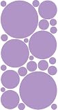 Review The Wall Decor Store  / Lilac Polka Dot Peel & Stick Wall Stickers Nursery Dorm