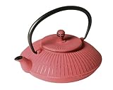 Tradifonte 507151 Theiere Cygne en Fonte 800 ml Rouge Mandarin DiamA{umlaut}tre