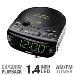 Sony ICF-CD815 AM/FM Stereo CD Clock Radio with Dual Alarm