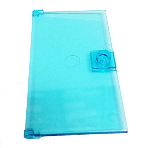 Lego Parts: Door 1 x 4 x 6 with Stud Handle (Transparent Light Blue)
