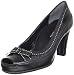 Aerosoles Women's Benefit Peep-Toe Pump,Black Stitch,11 W US