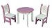 18 Inch Doll Crown Collection Table and Chairs
