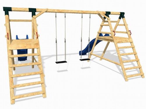 Imagen 2 de LoggyLand 9130 - Juego de columpio doble