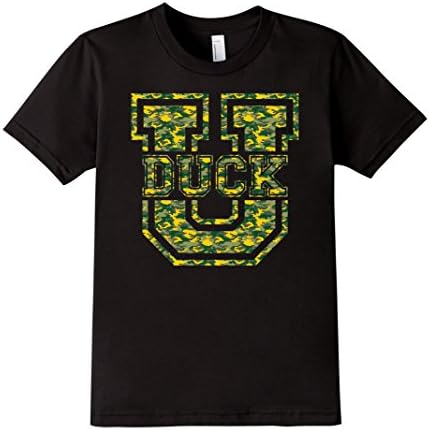 Kids DUCK U CAMO T-Shirt for Oregon Fans! 10 Black