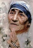 Mother Teresa of Calcutta Praying Religious Poster - 11x17