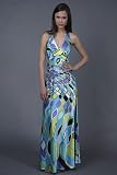 Beaded Vibrant Retro Print Gowns by Mary L. Couture