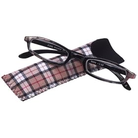 Select-A-Vision Fifth Avenue Reader, Brown Plaid, +2.00