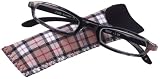 Select-A-Vision Fifth Avenue Reader, Brown Plaid, +2.00