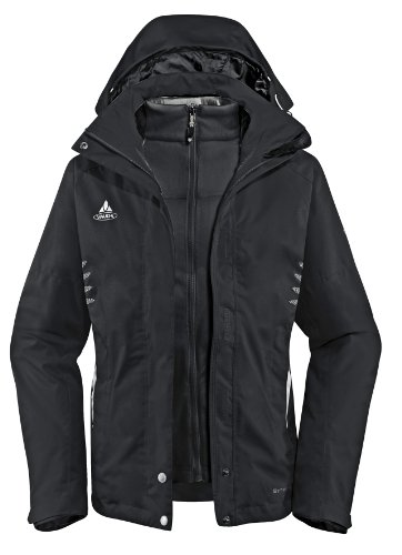 VAUDE Damen Doppeljacke Vanoise 3in1, black, 48