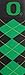 NCAA Oregon Ducks Argyle Dress Socks, Black/Green
