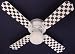 Boys Ceiling Fans – 42″ Nascar Checkered Flag light