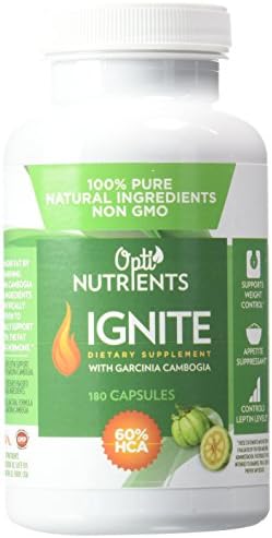 Optimized Garcinia Cambogia Extract - Enhanced with 5 Specific Ingredients for Maximum Ongoing Weight Loss - 180 Vegetarian Capsules - Best Leptin Support Supplement &amp; Appetite Suppressant - with Unique Natural Carb Blocker For Effective Weight Management - 100% Empty Bottle Guarantee