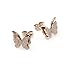 Aegean Jewelry Titanium Lady's Butterfly Charming Stud Earring with a Gift Box and a Free Small Gift