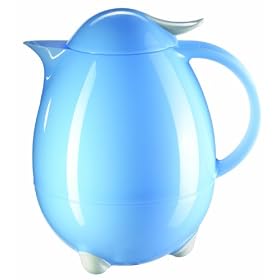 Leifheit Columbus 2000 Thermal Insulated Vacuum Jug Plastic Light Blue 1 Litre