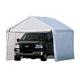 ShelterLogic 10x20 1-3/8 8-Leg Canopy with Enclosure Kit (White)