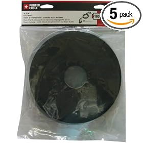 Porter-Cable 79180-5 180 Grit Hook and Loop Drywall Sander Pad and Discs - 5 Pack by Porter-Cable