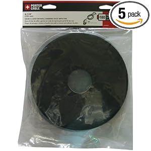 Porter-Cable 79180-5 180 Grit Hook and Loop Drywall Sander Pad and Discs - 5 Pack by Porter-Cable