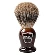 100% Pure Badger Bristle Shaving Brush with Faux Tortoise Shell Handle & Free Brush Stand from Parker Safety Razor